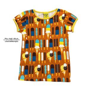 DUNS Sweden Sz 104 (4Y) Organic Ice Cream Shirt